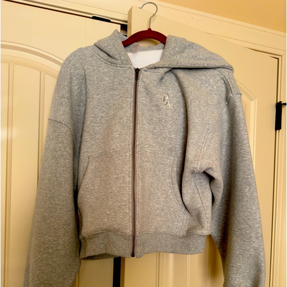 P'Tula Sherpa Lined Zip Up - Heathered Grey